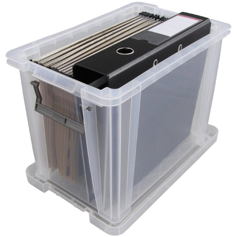 Fellowes ProStore boîte de rangement, 18,5 litres, transparent, empilable